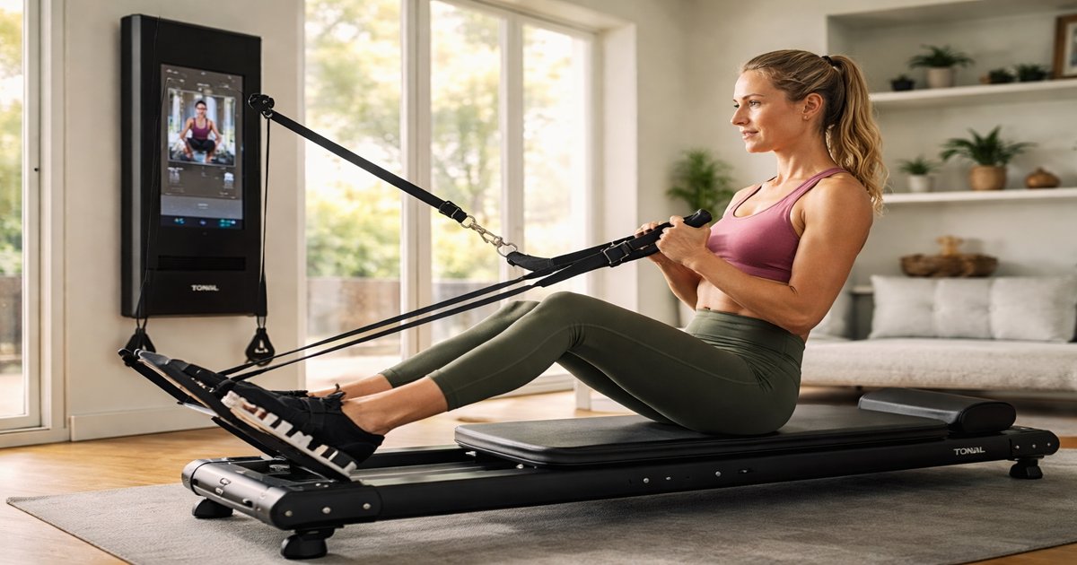 tonal 2 pilates in use