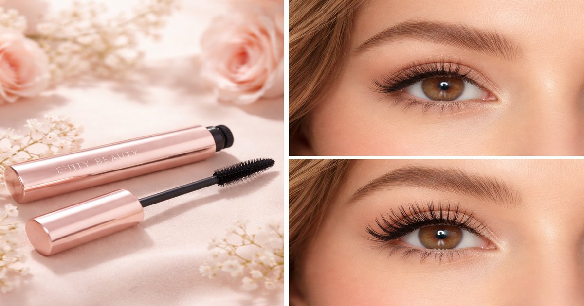 fenty beauty mascara in use