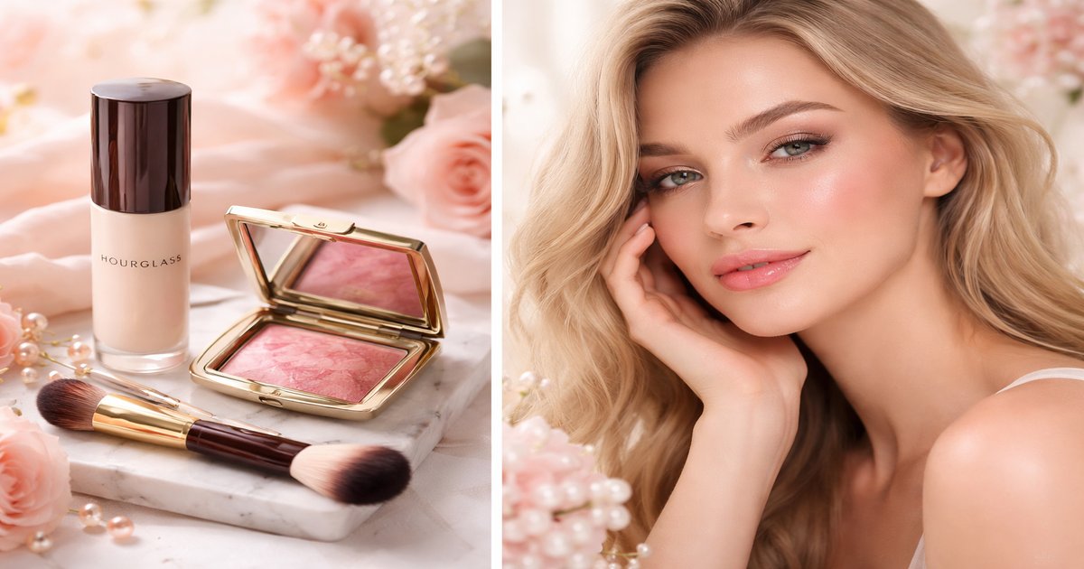 hourglass cosmetics in use