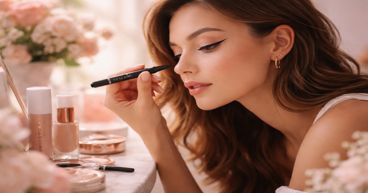 fenty beauty eyeliner in use